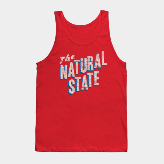 The Natural State Retro Layout Tank Top by rt-shirts