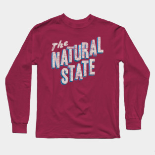 The Natural State Retro Layout Long Sleeve T-Shirt