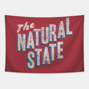 The Natural State Retro Layout Tapestry