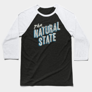 The Natural State Retro Layout Baseball T-Shirt