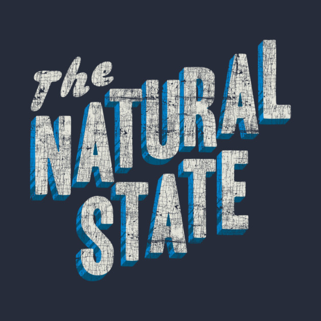 The Natural State Retro Layout by rt-shirts