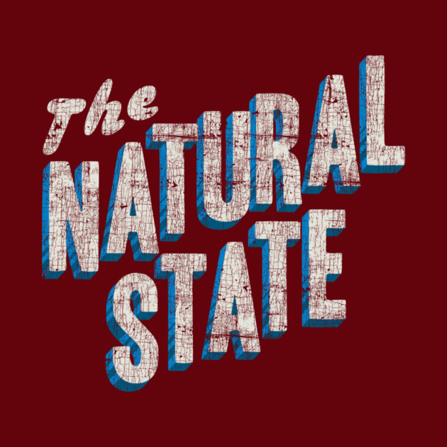 The Natural State Retro Layout by rt-shirts
