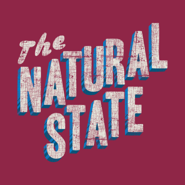 The Natural State Retro Layout by rt-shirts