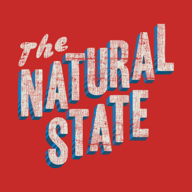 The Natural State Retro Layout by rt-shirts