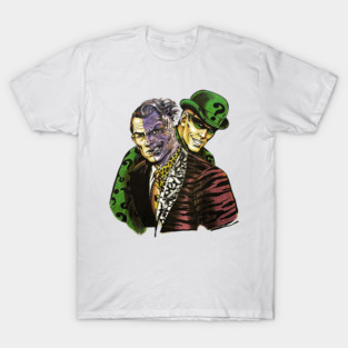 Harvey Dent Two-Face & Riddler - Classic Villains T-Shirt