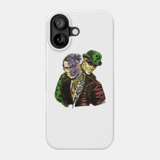 Harvey Dent Two-Face & Riddler - Classic Villains Phone Case