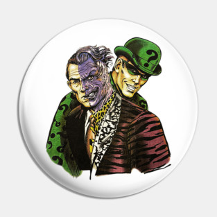Harvey Dent Two-Face & Riddler - Classic Villains Pin