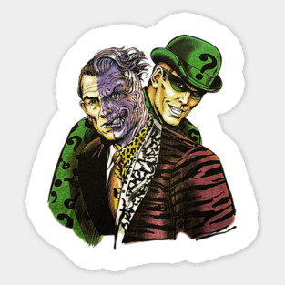 Harvey Dent Two-Face & Riddler - Classic Villains Magnet