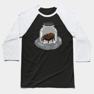 Tarantula In A Jar For Arachnid Lovers Baseball T-Shirt