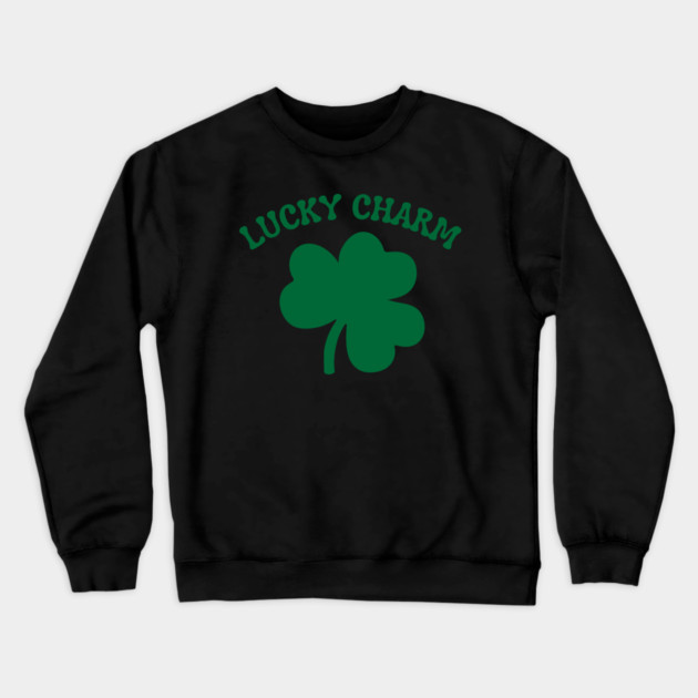 Lucky Charm Crewneck Sweatshirt by Creatifly Graphic Tees