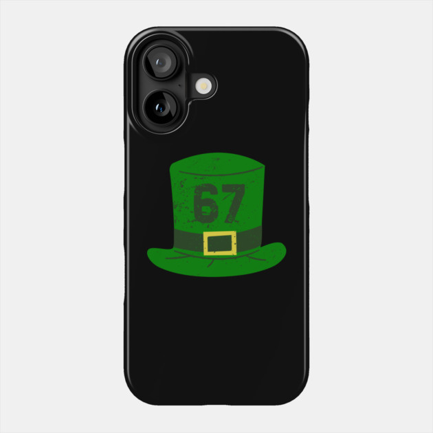 Green Leprechaun Hat 67 Phone Case by Creatifly Graphic Tees