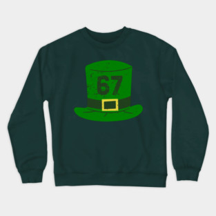 Green Leprechaun Hat 67 Crewneck Sweatshirt