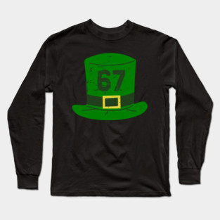 Green Leprechaun Hat 67 Long Sleeve T-Shirt