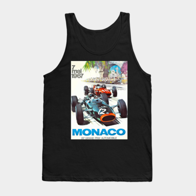 1967 Monacos Grand Prix Racing Tank Top by Ink Lines