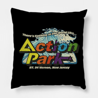 Action Park New Jersey 1978 Pillow