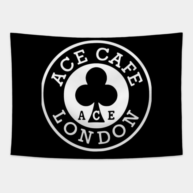 Ace-Cafe-London Logo Tapestry by Ink Lines