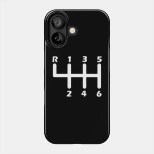 6 Speed Manual Transmission Race Car With Stick Shift Phone Case