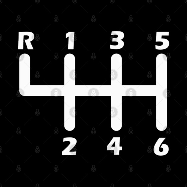 6 Speed Manual Transmission Race Car With Stick Shift by Ink Lines