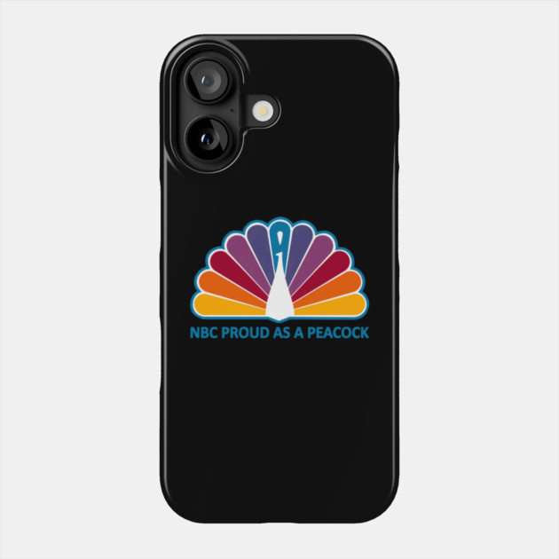 70S-Nbc Proud As A Peacock Phone Case by Ink Lines