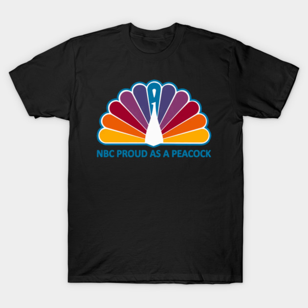 70S-Nbc Proud As A Peacock T-Shirt by Ink Lines