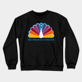 70S-Nbc Proud As A Peacock Crewneck Sweatshirt