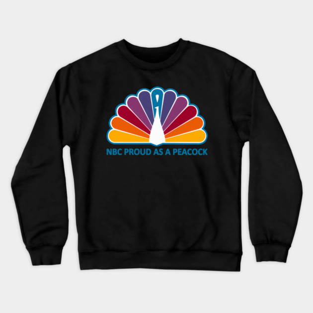 70S-Nbc Proud As A Peacock Crewneck Sweatshirt by Ink Lines