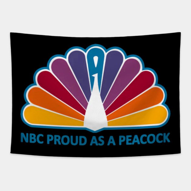 70S-Nbc Proud As A Peacock Tapestry by Ink Lines