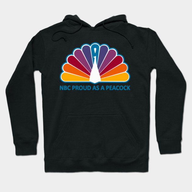 70S-Nbc Proud As A Peacock Hoodie by Ink Lines