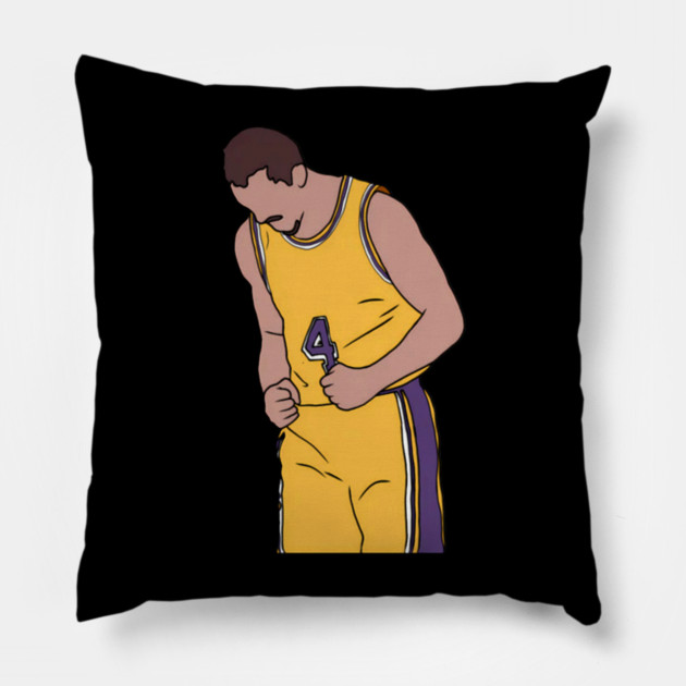 Alex Caruso Celebration T-Shirt Pillow by Ink Lines