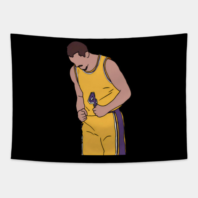 Alex Caruso Celebration T-Shirt Tapestry by Ink Lines