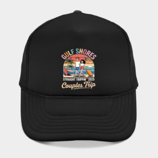 Straight Trippin 2025 Couples Trip Vacation Mode Hat