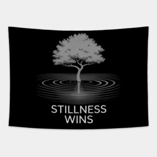 Stillness Wins Stoic Calm Reflection Stoicism Tapestry