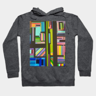 Geometric Abstraction Of Colors Hoodie