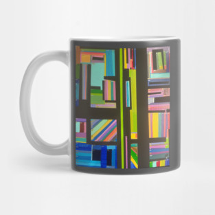 Geometric Abstraction Of Colors Mug