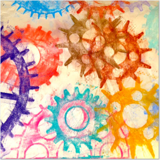 Gearing Up the Pastels Posters and Art