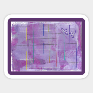 In the Purple World Sticker