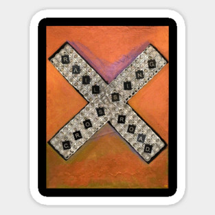 Railroad Crossing Sticker