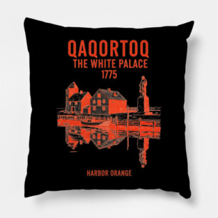 Historic Harbor Scene Pillow