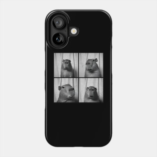 Capybara Capy Photobooth Picture Quirky Funny Phone Case