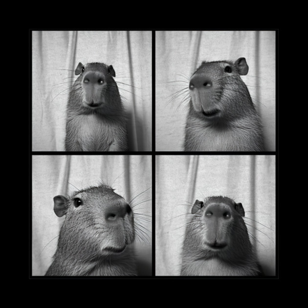 Capybara Capy Photobooth Picture Quirky Funny by yangho