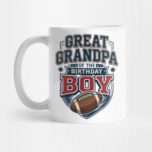 Great Grandfather Great Grandpa Of The Birthday Boy Football Mug