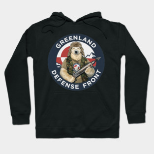 Greenland Defense Front Hoodie