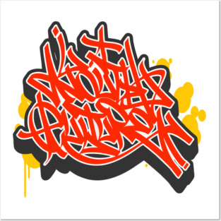 Youth Culture Graffiti Tag – Raw Street Expression of the New Generation Posters and Art
