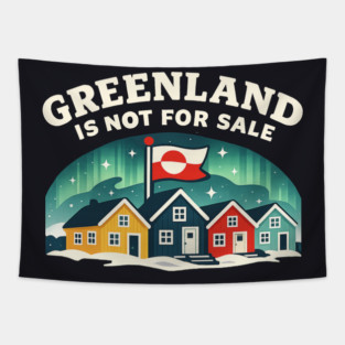 Greenland Is Not For Sale Tapestry