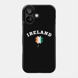 Ireland Shamrock in Irish Flag Phone Case