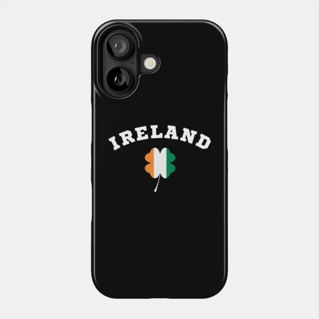 Ireland Shamrock in Irish Flag Phone Case by Creatifly Graphic Tees