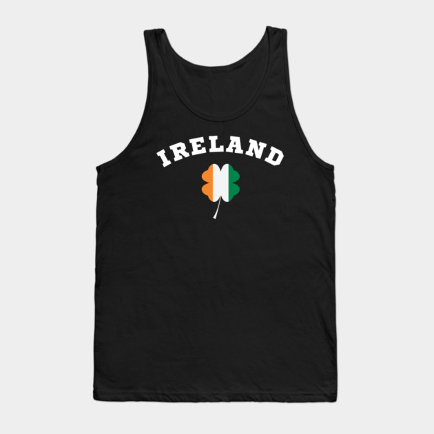 Ireland Shamrock in Irish Flag Tank Top by Creatifly Graphic Tees