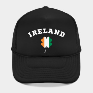 Ireland Shamrock in Irish Flag Hat