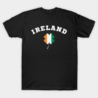 Ireland Shamrock in Irish Flag T-Shirt