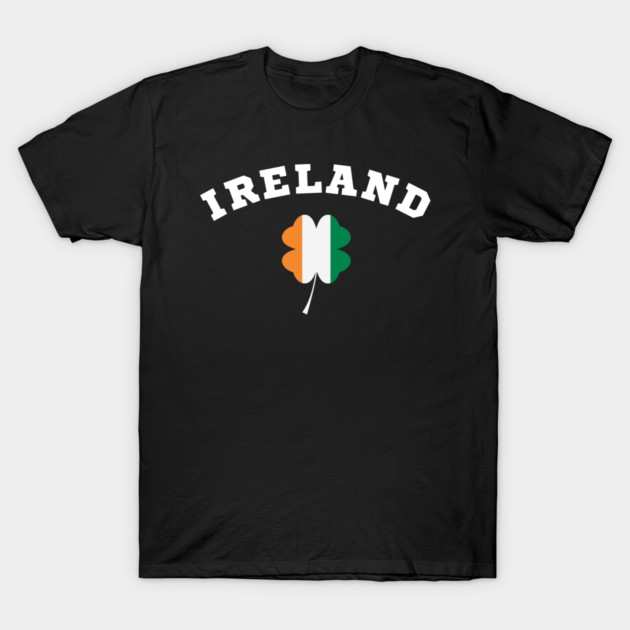 Ireland Shamrock in Irish Flag T-Shirt by Creatifly Graphic Tees